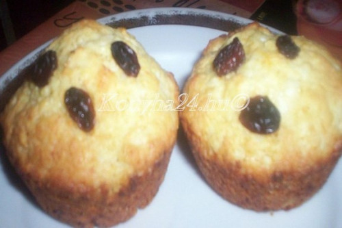 Muffin - mazsolás-túrós
